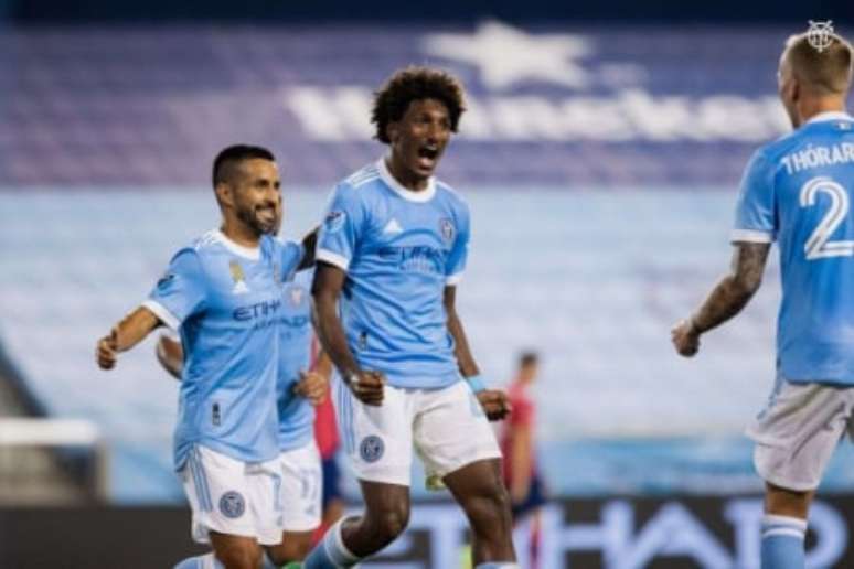 Talles Magno em ação pelo NYCFC (Foto: Divulgação/New York City)