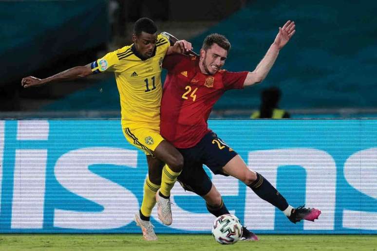 Espanha garantiu vaga na Copa do Mundo ao vencer a Suécia (Foto: THANASSIS STAVRAKIS / POOL / AFP)