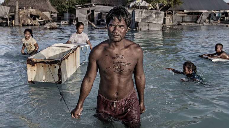 Países como Kiribati, no Oceano Pacífico, estão na linha de frente dos efeitos do aquecimento global