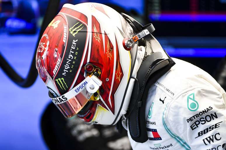 Capacete de Lewis Hamilton em 2019