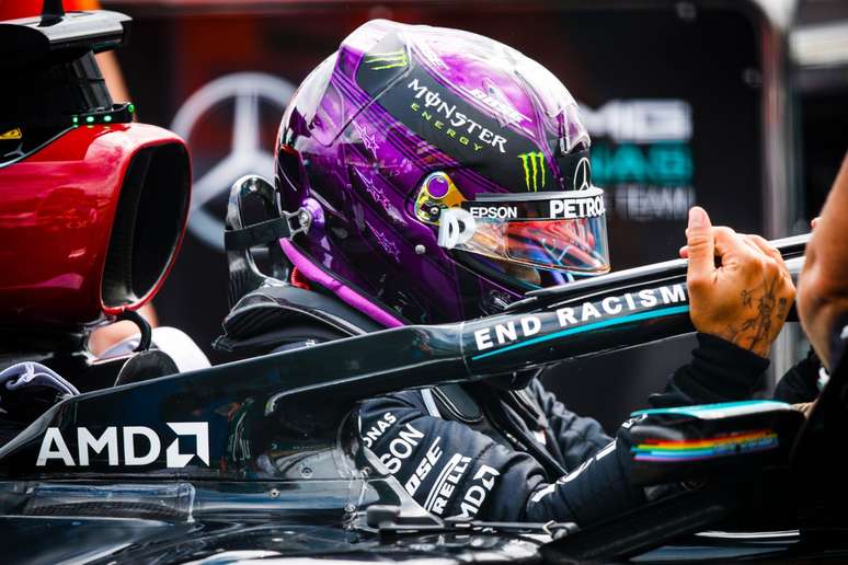 Lewis Hamilton durante o GP da Áustria de 2020