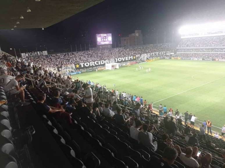 Torcida do Santos esgotou ingressos para os jogos contra a Chapecoense (Foto: Fábio Lázaro/Lancepress)