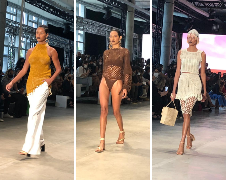 Crochê e paleta terrosa foram vistos nos looks (Fotos: Rosangela Espinossi)