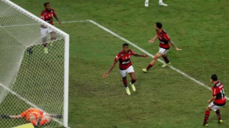 Bruno Henrique marcou o gol da vitória do Flamengo sobre o Corinthians (Foto: Gilvan de Souza/Flamengo)