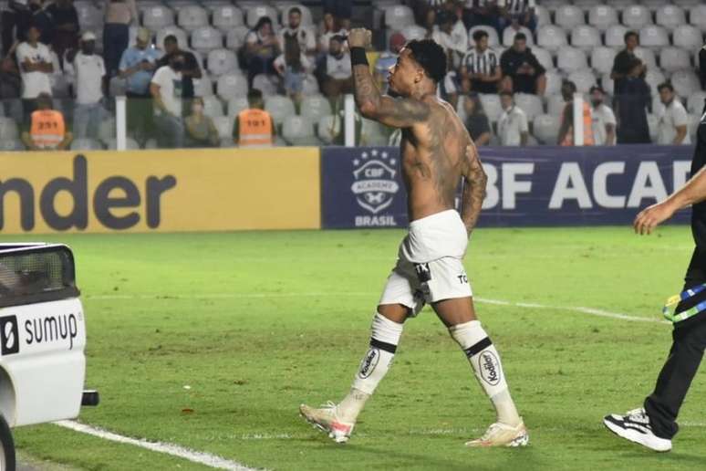 Marinho fez um gol de pênalti contra a Chapecoense (FOTO: Ivan Storti/Santos FC)