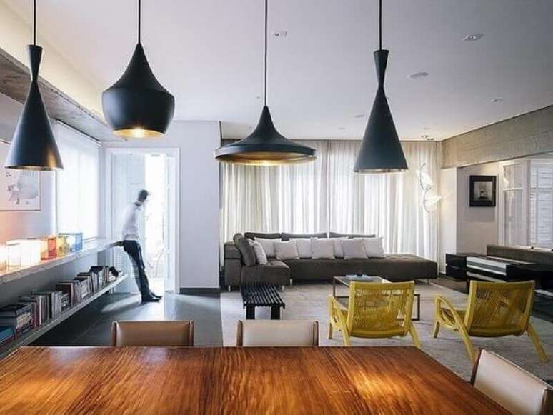 4. Estilo urbano para decoração de casa conceito aberto – Foto: Arquitetas Express