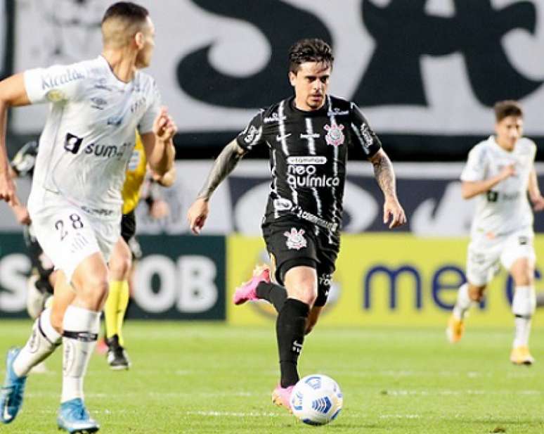 No primeiro turno, Santos e Corinthians ficaram no 0 a 0 na Vila Belmiro (Foto: Rodrigo Coca/Agência Corinthians)