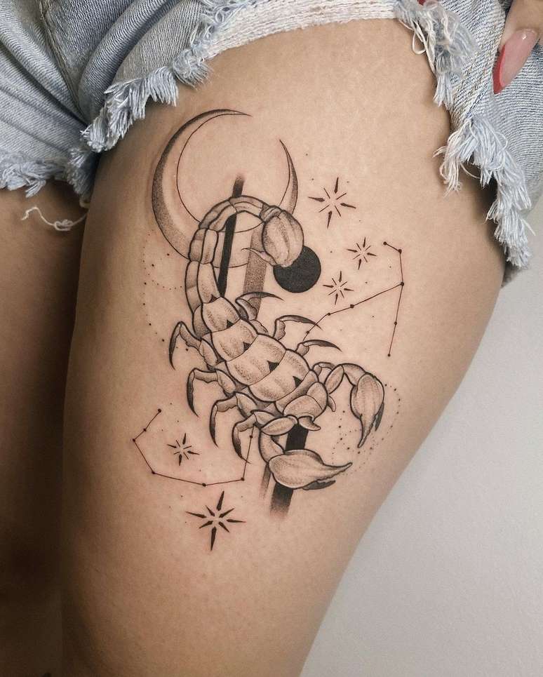 Tattoo de signo tatuagens de Escorpião para se inspirar