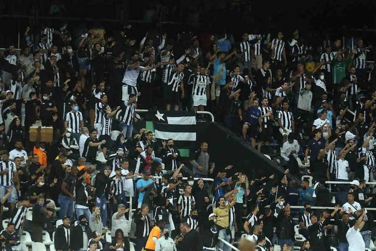 Torcida do Botafogo fazendo a festa no Nilton Santos (Foto: Vítor Silva/Botafogo)