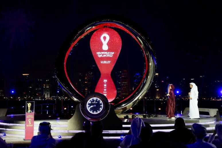 Relógio de contagem regressiva para a Copa do Mundo de 2022 foi inaugurado no Qatar (Divulgação / Qatar 2022)