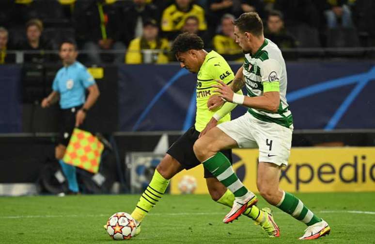 Sporting e Dortmund enfrentam-se pela Champions (Foto: Ina Fassbender / AFP)