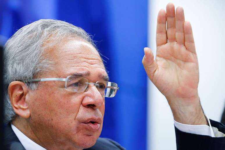 Ministro da Economia, Paulo Guedes, fala em comissão da Câmara dos Deputados, Brasília
23/11/2021
REUTERS/Adriano Machado