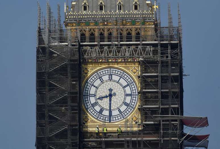 Relógio Big Ben, em Londres, durante reforma
06/09/2021
REUTERS/Toby Melville