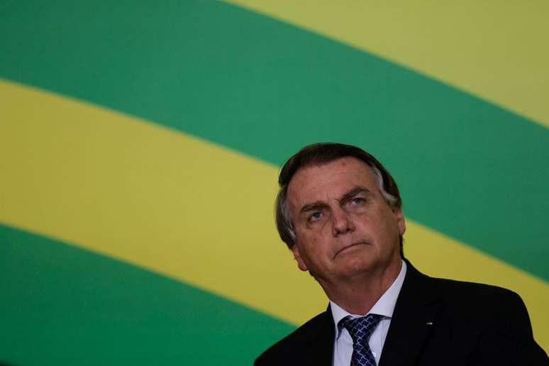 Presidente Jair Bolsonaro durante cerimônia no Palácio do Planalto
10/11/2021
REUTERS/Ueslei Marcelino