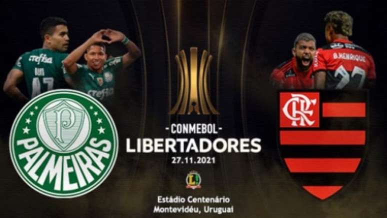 Palmeiras x Flamengo: veja onde assistir ao jogo final da Libertadores da América (Arte L!)