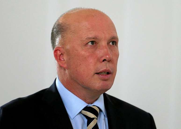 Peter Dutton durante visita ao Sri Lanka  
03/06/2019 REUTERS/Dinuka Liyanawatte