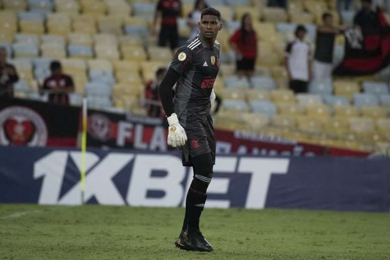 Hugo Souza é o goleiro reserva do Flamengo (Foto: Marcelo Cortes / Flamengo)