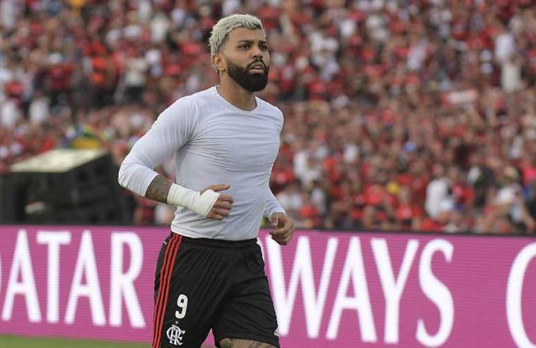 Gabi marcou o único gol do Flamengo na partida (Foto: Alexandre Vidal/Flamengo)