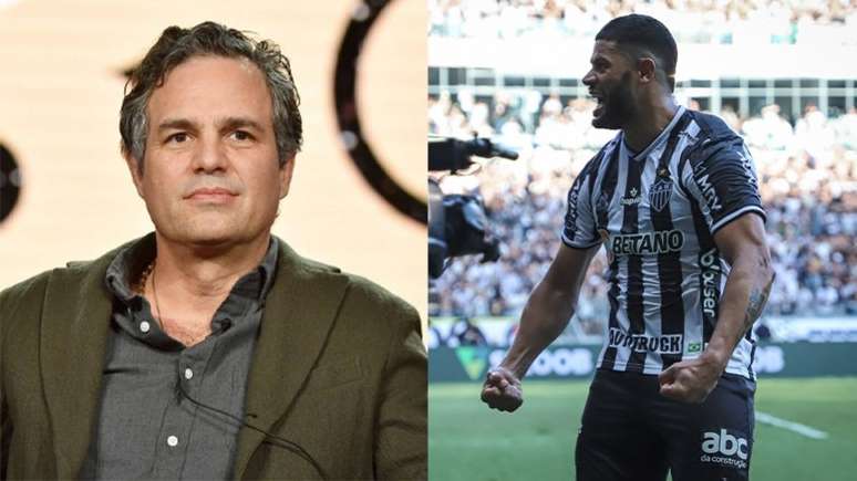 Bruce Banner, o alter ego do herói da Marvel; Hulk do Galo é mais 'incrível', segundo a Fifa (Montagem LANCE!)