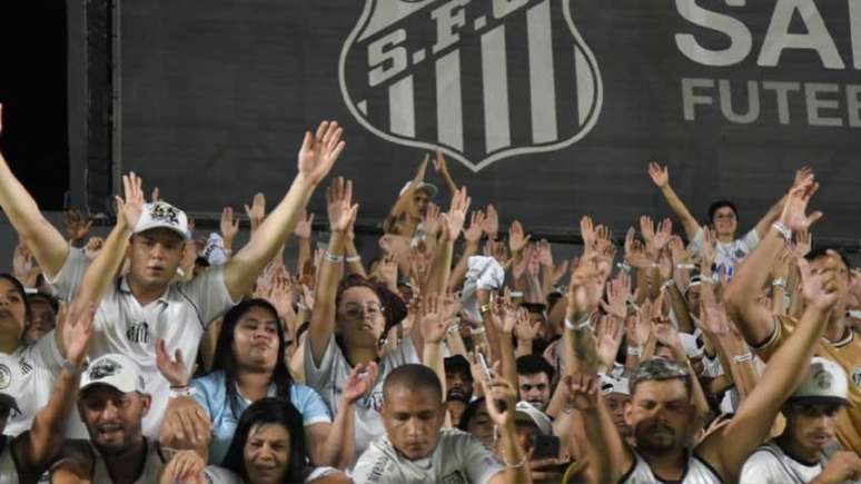 Torcida do Santos compareceu em bom número no jogo contra o Fortaleza (Foto: Ivan Storti / Santos FC)