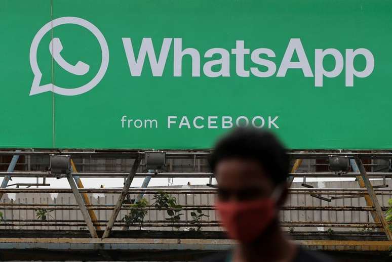 Anúncio do Whatsapp em Mumbai, Índia
26/08/2021
REUTERS/Francis Mascarenhas