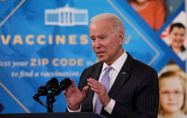 Biden em evento na Casa Branca
3/11/2021 REUTERS/Evelyn Hockstein