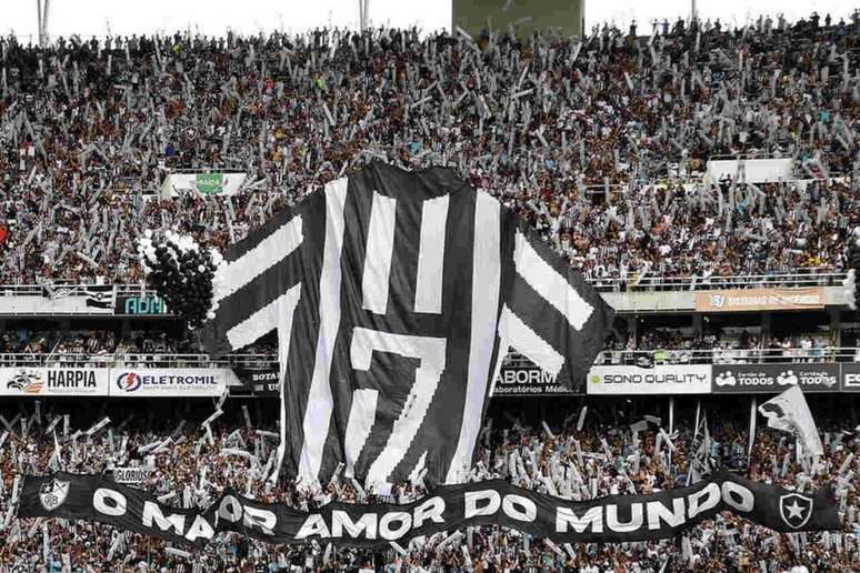 Festa da torcida do Botafogo (Foto: Vítor Silva/Botafogo)