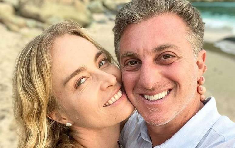 Os apresentadores Angélica e Luciano Huck