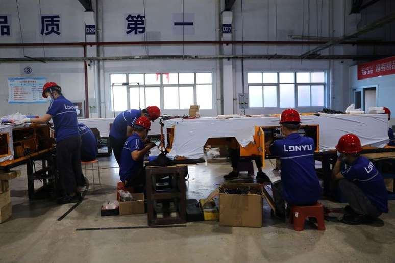 Fábrica da Lonyu Robot Co em Tianjin, China
07/09/2021. 
REUTERS/Tingshu Wang