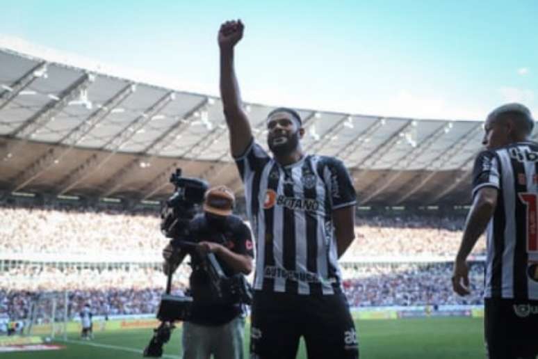 O Rei do Galo foi homenageado por Hulke "liberou" o grito de campeão para o atleticano-(Pedro Souza/Atlético-MG)