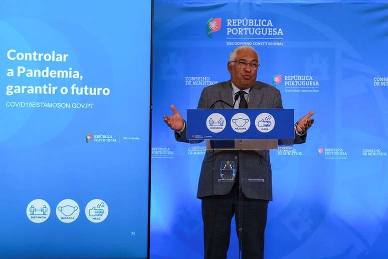 Primeiro-ministro de Portugal, António Costa, durante entrevista coletiva em Lisboa
25/11/2021 REUTERS/Pedro Nunes