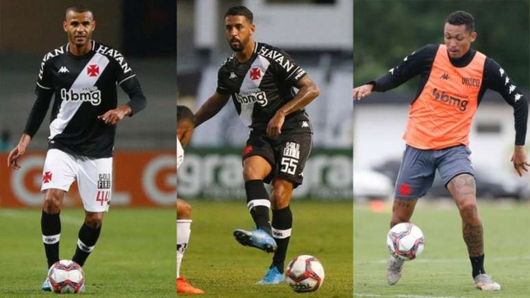 Trio não conseguiu agradar a torcida e ter regularidade com a camisa do Vasco (Montagem LANCE!)