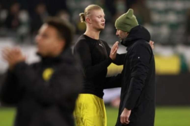 Haaland e Rose possuem relação desde os tempos de RB Salzburg (ODD ANDERSEN / AFP)