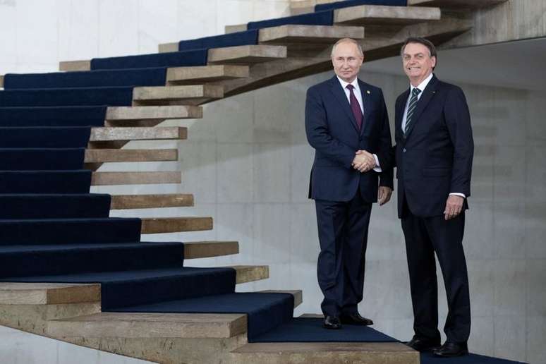 Bolsonaro e Putin em Brasília
14/11/2019
Pavel Golovkin/Pool via REUTERS