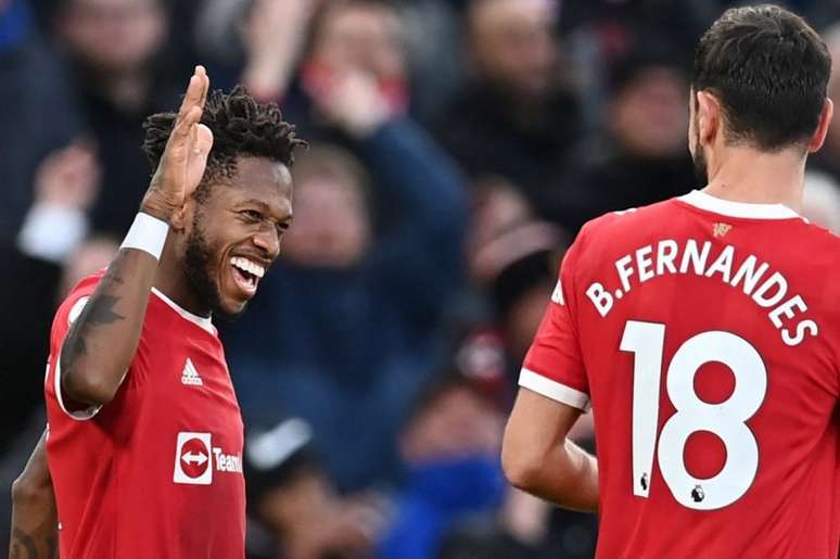 Fred garantiu a vitória do Manchester United contra o Crystal Palace (PAUL ELLIS / AFP)