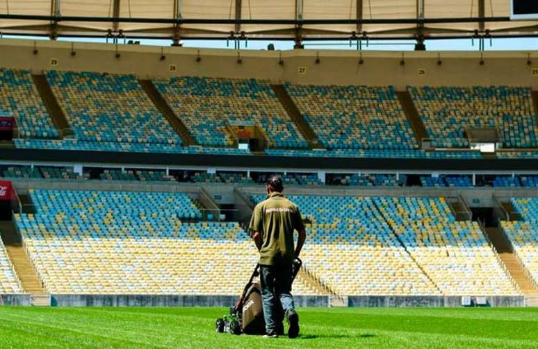 Maracanã terá nova reforma no gramado para a próxima temporada (Foto: Luã Vitor / Maracanã)