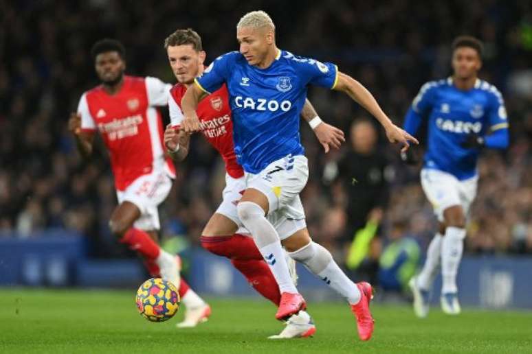 Everton venceu o Arsenal por 2 a 1 (Foto: PAUL ELLIS / AFP)