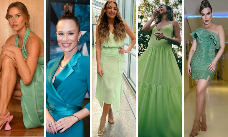 Famosas com look verde (Fotos: Instagram/Reprodução)