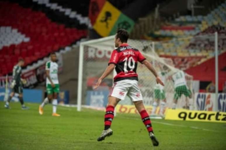 Michael comemora golaço contra a Chapecoense (Foto: Alexandre Vidal / Flamengo)