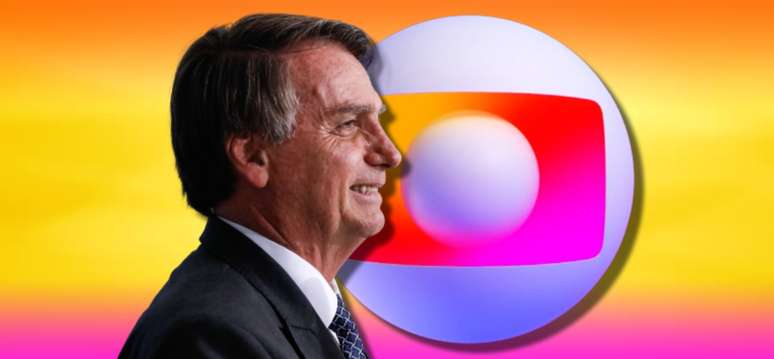 Bolsonaro durante o discurso com sarcasmo sobre a Globo