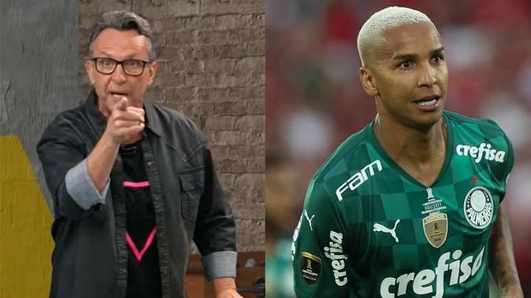 Neto fez afrimação durante 'Os Donos da Bola' desta segunda-feira (Fotos: Reprodução/Os Donos Da Bola; Cesar Greco/Palmeiras)