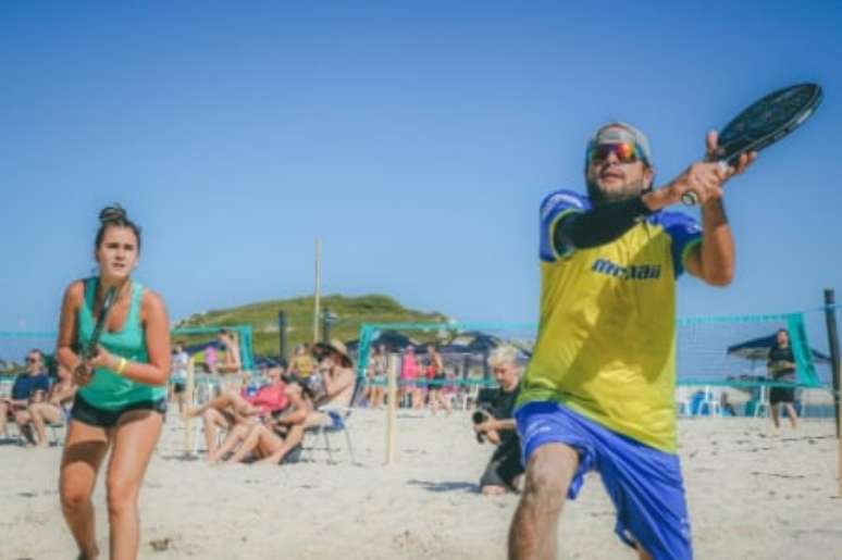 Além do feminino, Marchezine venceu nas duplas mistas jogando ao lado do tetracampeão mundial Vini Font (Foto: Mauro Fanha/ F5 Estúdio Criativo)