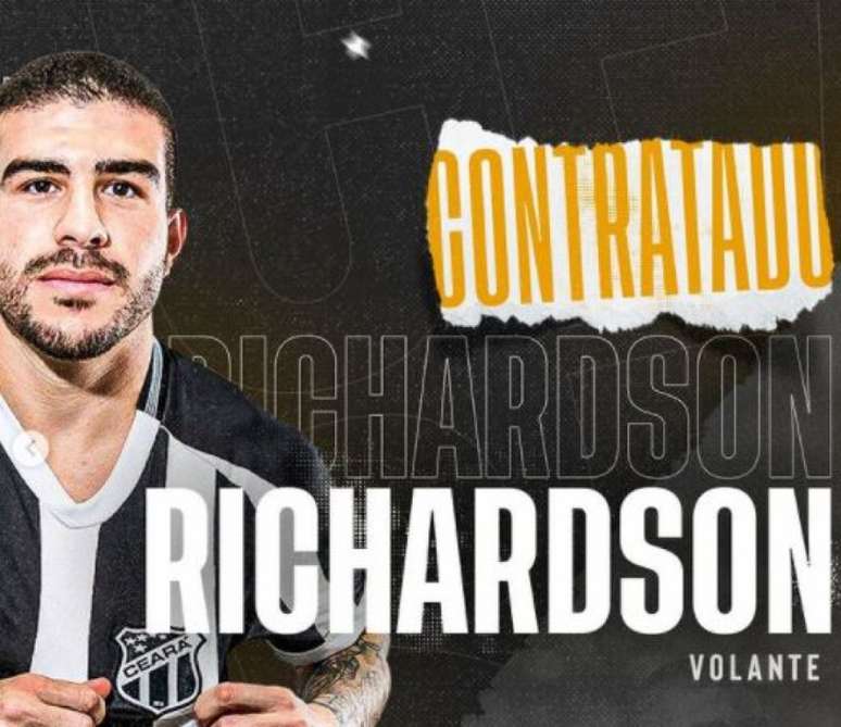 Richardson volta ao Ceará e assina até 2024 (Divulgação/Ceará)