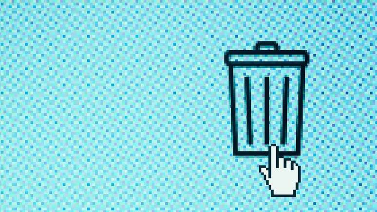 &iacute;cone de lixeira no computador