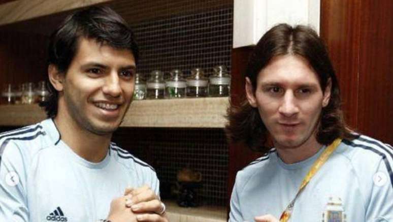 Messi e Agüero têm longa história atuando juntos pela seleção argentina