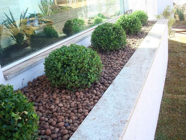 9. Decore o jardim com argila expandida. Fonte: Diprotec