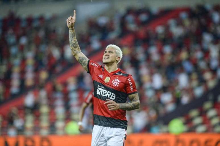 O atacante Pedro alcançou a marca de 100 jogos pelo Flamengo nesta temporada (Foto: Gilvan de Souza/Flamengo)