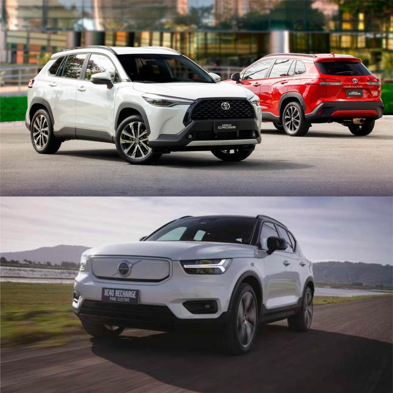 Corolla Cross e XC40: Melhor Híbrido e Melhor Elétrico do ano