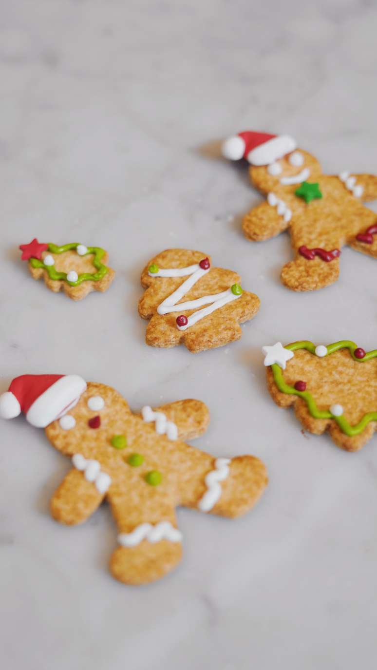 Sobremesas de Natal - gingerbread cookies