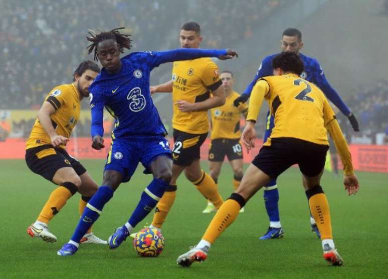 Chelsea não conseguiu furar a defesa do Wolverhampton (LINDSEY PARNABY / AFP)
